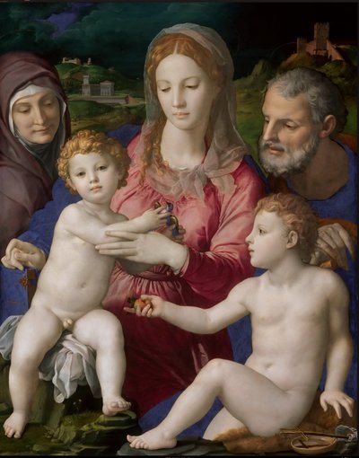 Holy Family with St. Anne and the Infant St. John by Unbekannt Unbekannt